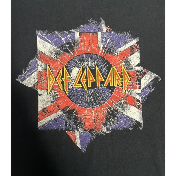 VERY‎ RARE Def Leppard Bryan Adams Concert Tour Rock N Roll 2005 Double Header T - Picture 3 of 9